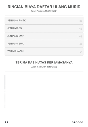 Rincian Biaya Daftar Ulang Murid