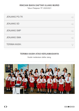 Rincian Biaya Daftar Ulang Murid