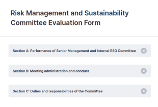 Risk Management And Sustainability Committee Evaluation Form Template