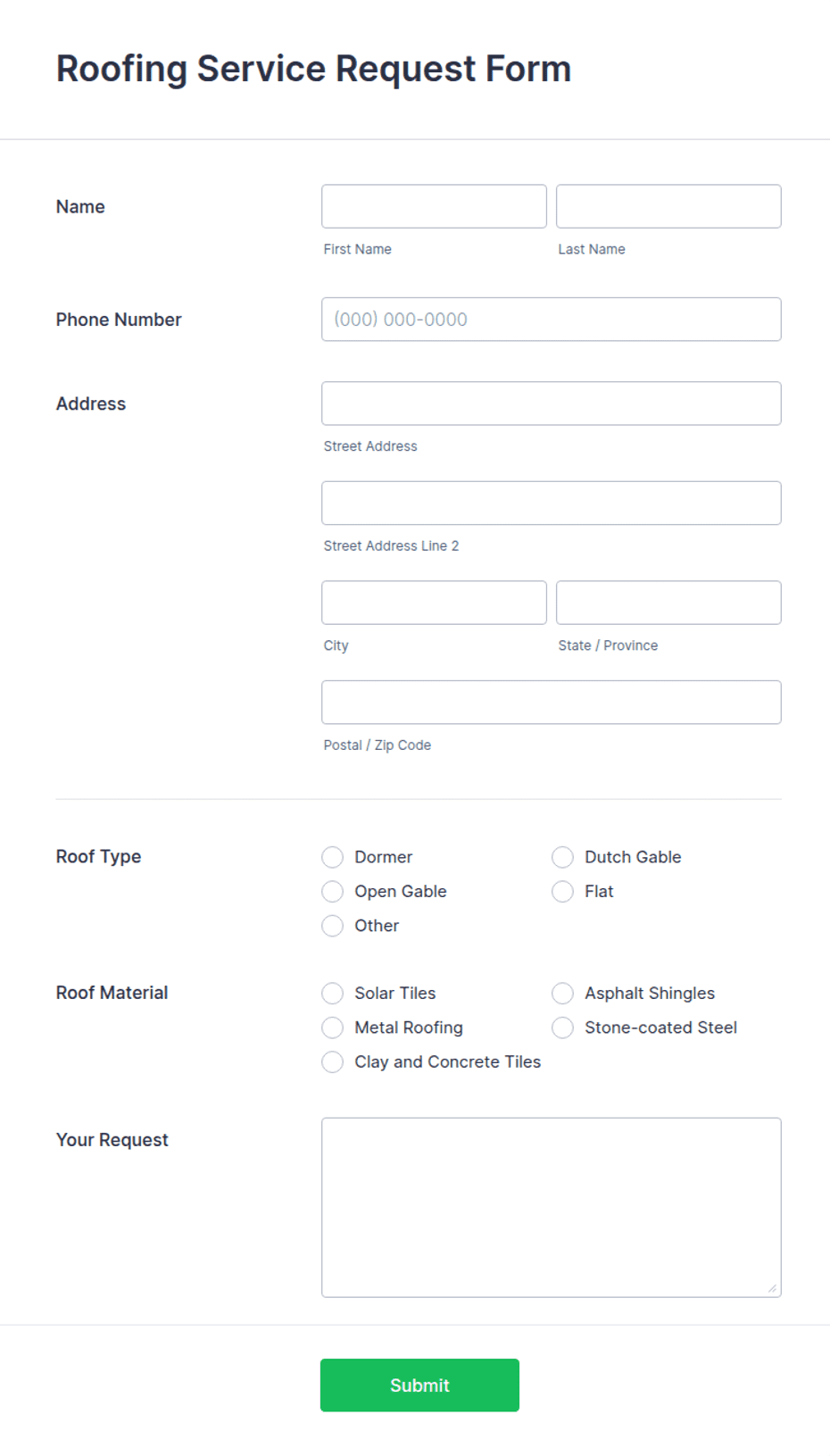 Roofer Prequalification Form.pdf Roof Certification Form Template