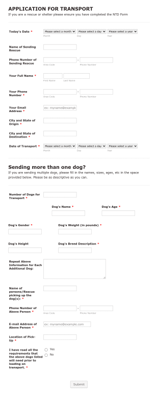 Rrt Application 2 Form Template