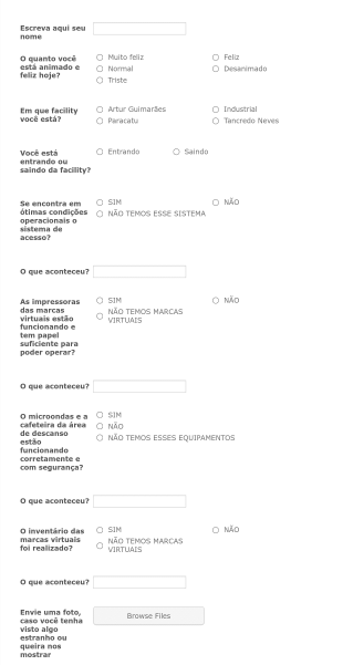 Runners Form Brazil Form Template