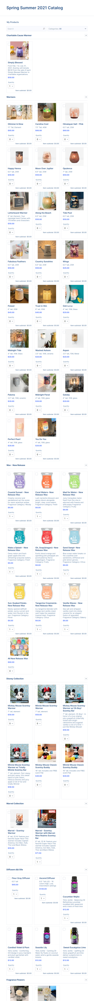 Ss 2021 Scentsy Preorder Form Template