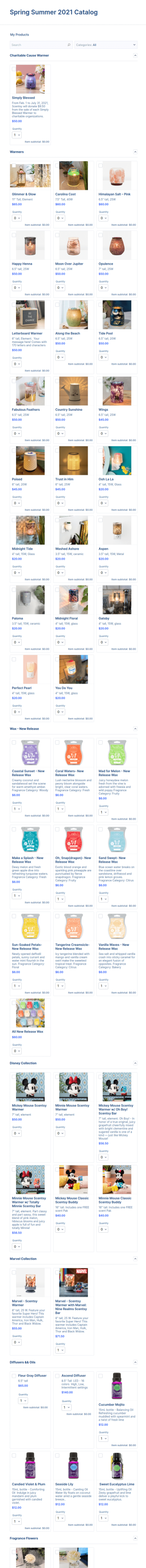 Ss 2021 Scentsy Preorder Form Template