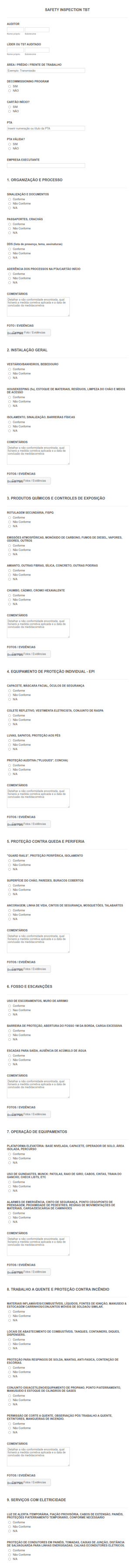 Safety Inspection Tbt