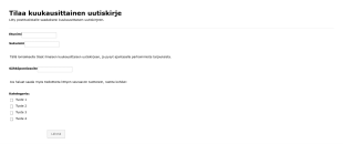 Sähköpostilista Lomake Form Template