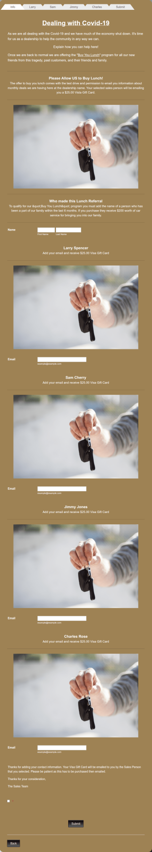 Sales Referral Form Template