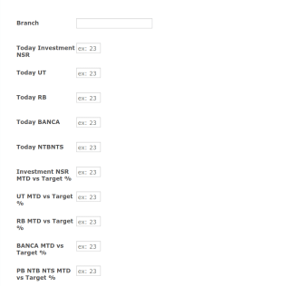 Sales Update Form Template