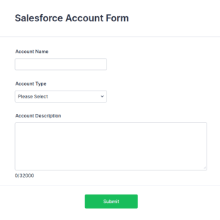 Salesforce Account Form Template