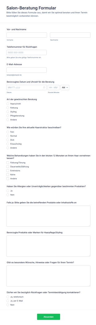 Salonberatung Umfrage 🧴💇‍♀️✨