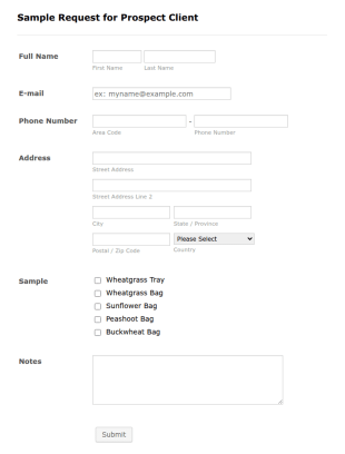 Sample Request For Prospect Client Form Template