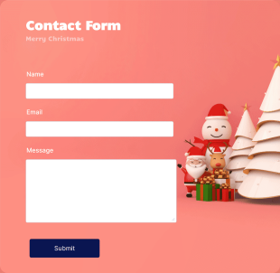 Santa Claus Contact Form Template