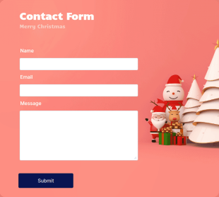 Santa Claus Contact Form Template
