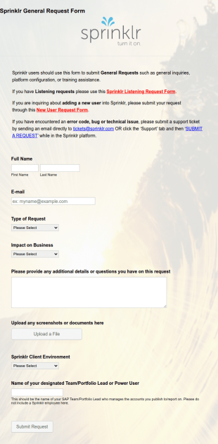 SAP_Sprinklr General Request Form 2.0