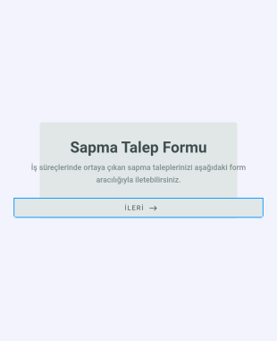 Sapma Talep Form Şablonu