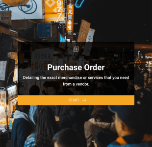 Satın Alma Siparişi Form Template