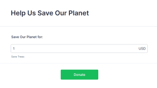Save The Trees Donation Form Template