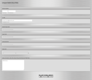 SCC Umpan Balik Situs Web Form Template