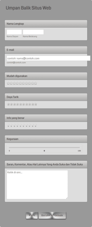 SCC Umpan Balik Situs Web