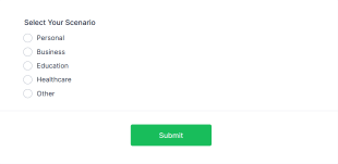 Scenario Selection Form Form Template