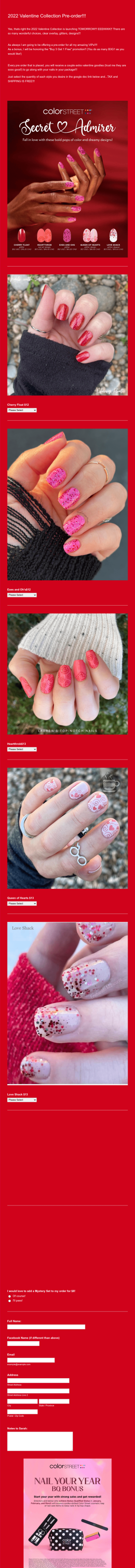 Scentsy Valentine Pre Order Form Template