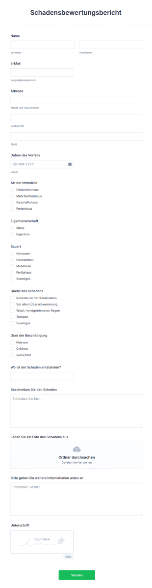 Schadensbewertungsbericht