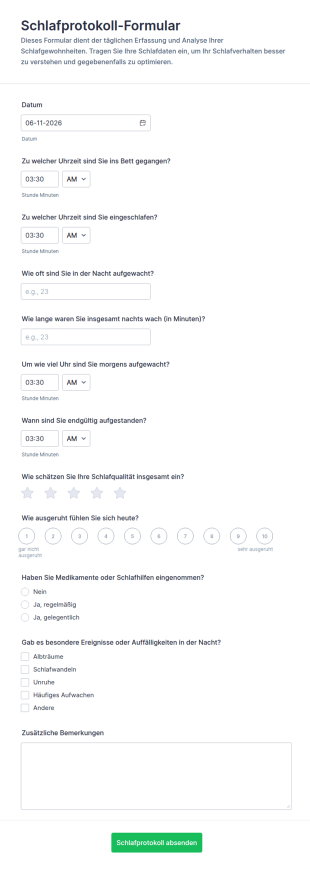 Schlaf Tracker Umfrage