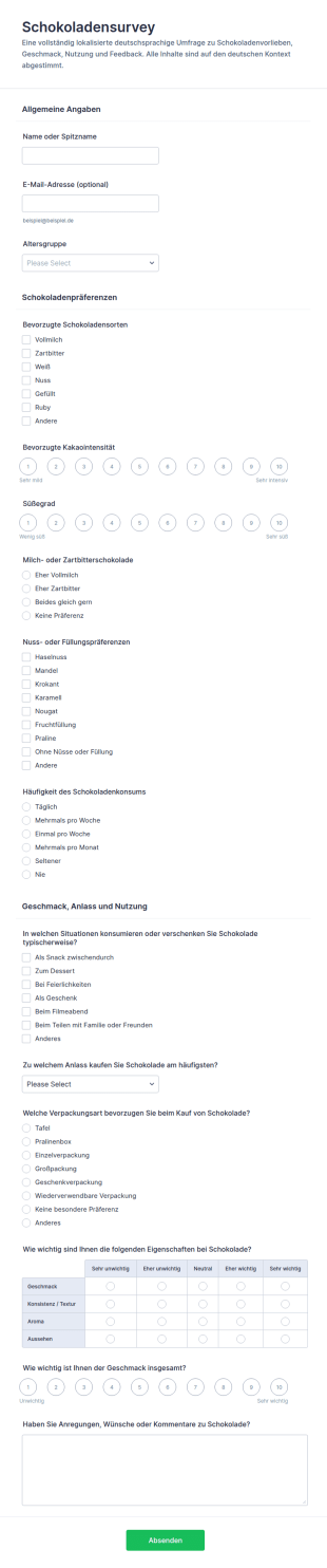 Schokoladenumfrage