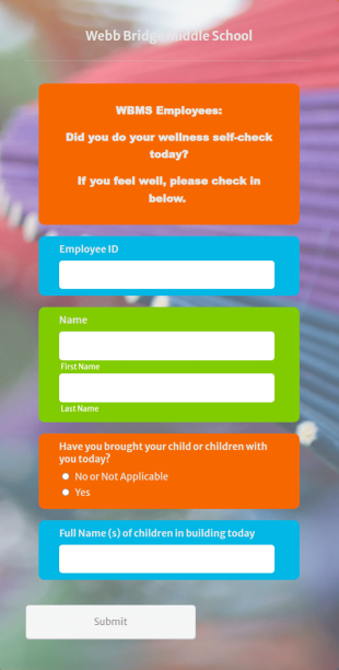 School Employee Attendance Form Template