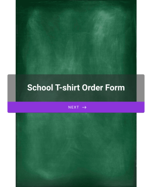 School T Shirt Order Form Template