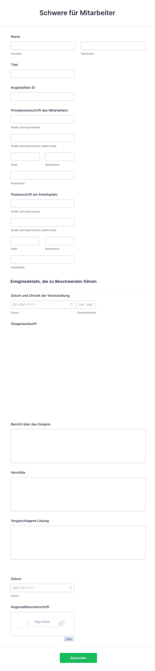 Schwere Für Mitarbeiter