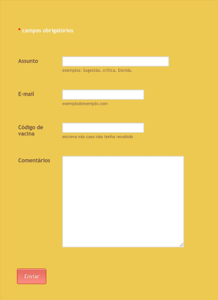 SCUMCLOCK Formulário De Contato Form Template