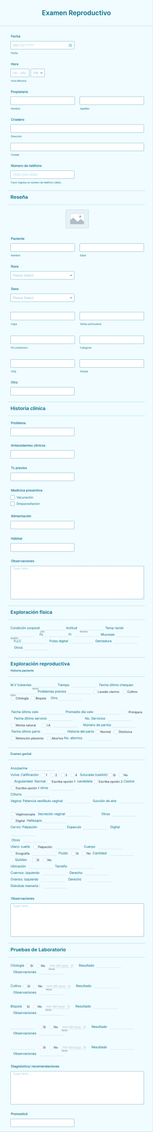 Seguimiento Reproductivo Yeguas