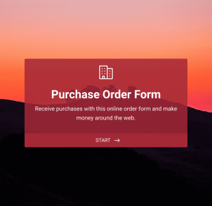 製品発注依頼フォーム Form Template