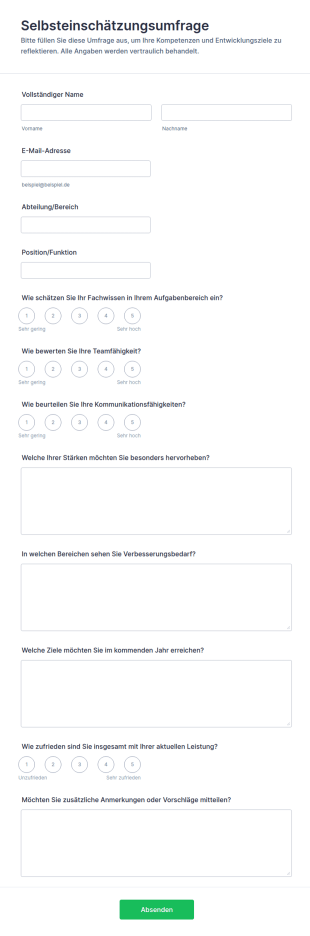 Selbsteinschätzungsumfrage