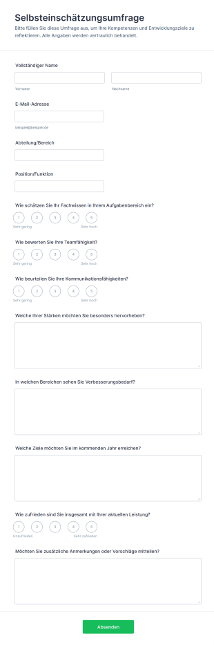 Selbsteinschätzungsumfrage