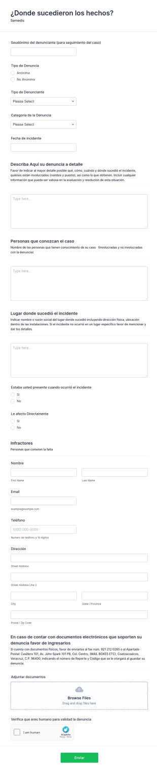 Formulario De Etica Empresarial