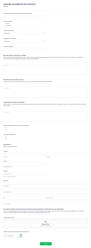 Formulario De Etica Empresarial