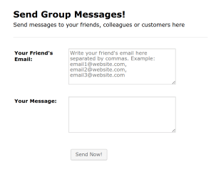 Send Group Messages Form Template