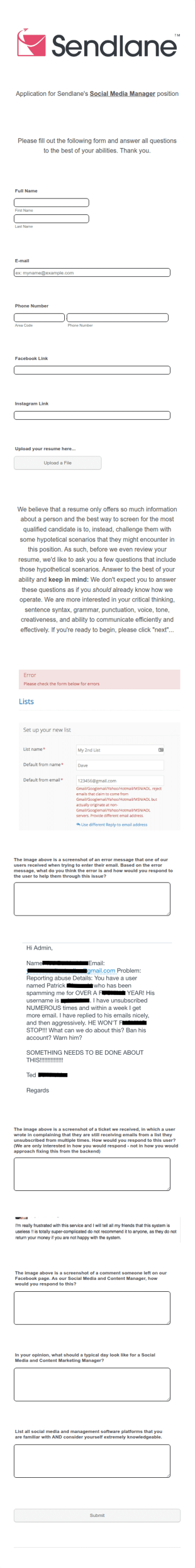 Recruitment Of Managers Form Template