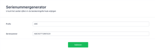 Serienummergenerator Form Template