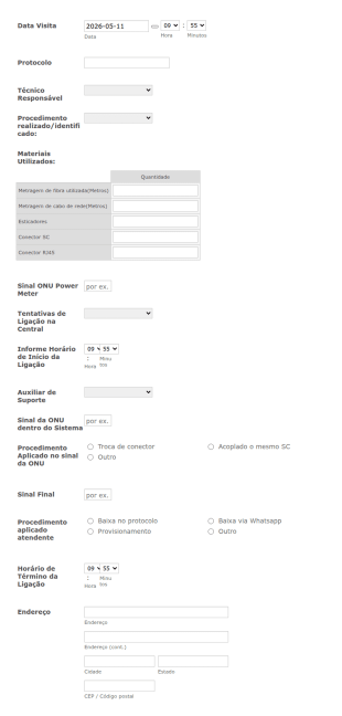 Service Order Form Template In Portuguese