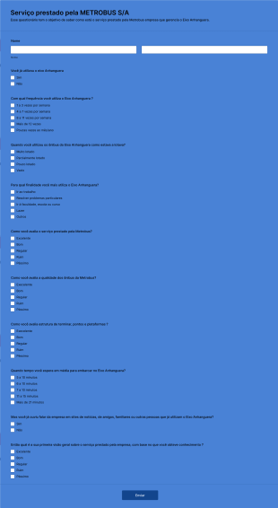 Serviço Prestado Pela METROBUS S/A
