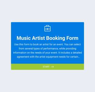 Ses Sanatçısı Rezervasyon Form Template