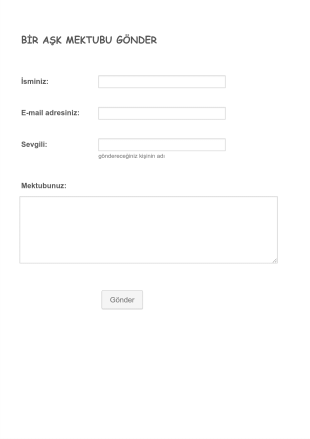 Sevgili Form Template