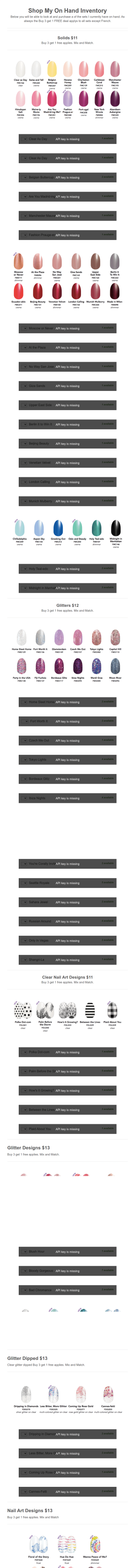 Shop My On Hand Inventory Form Template