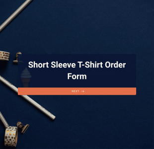Short Sleeve T Shirt Order Form Template
