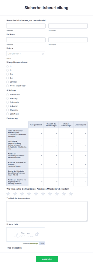 Sicherheitsbeurteilung
