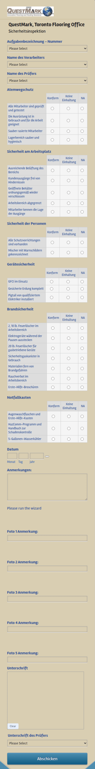 Sicherheitsinspektion
