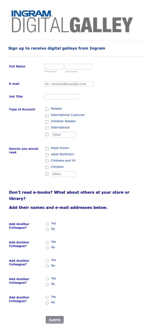 Sign Up Form Template
